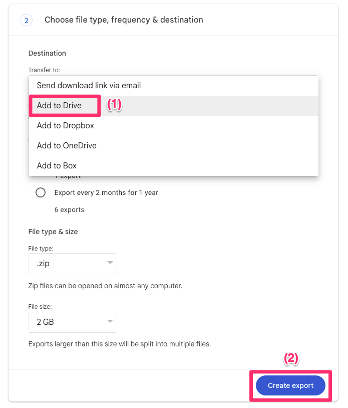 how to export selected-emails from gmail 4